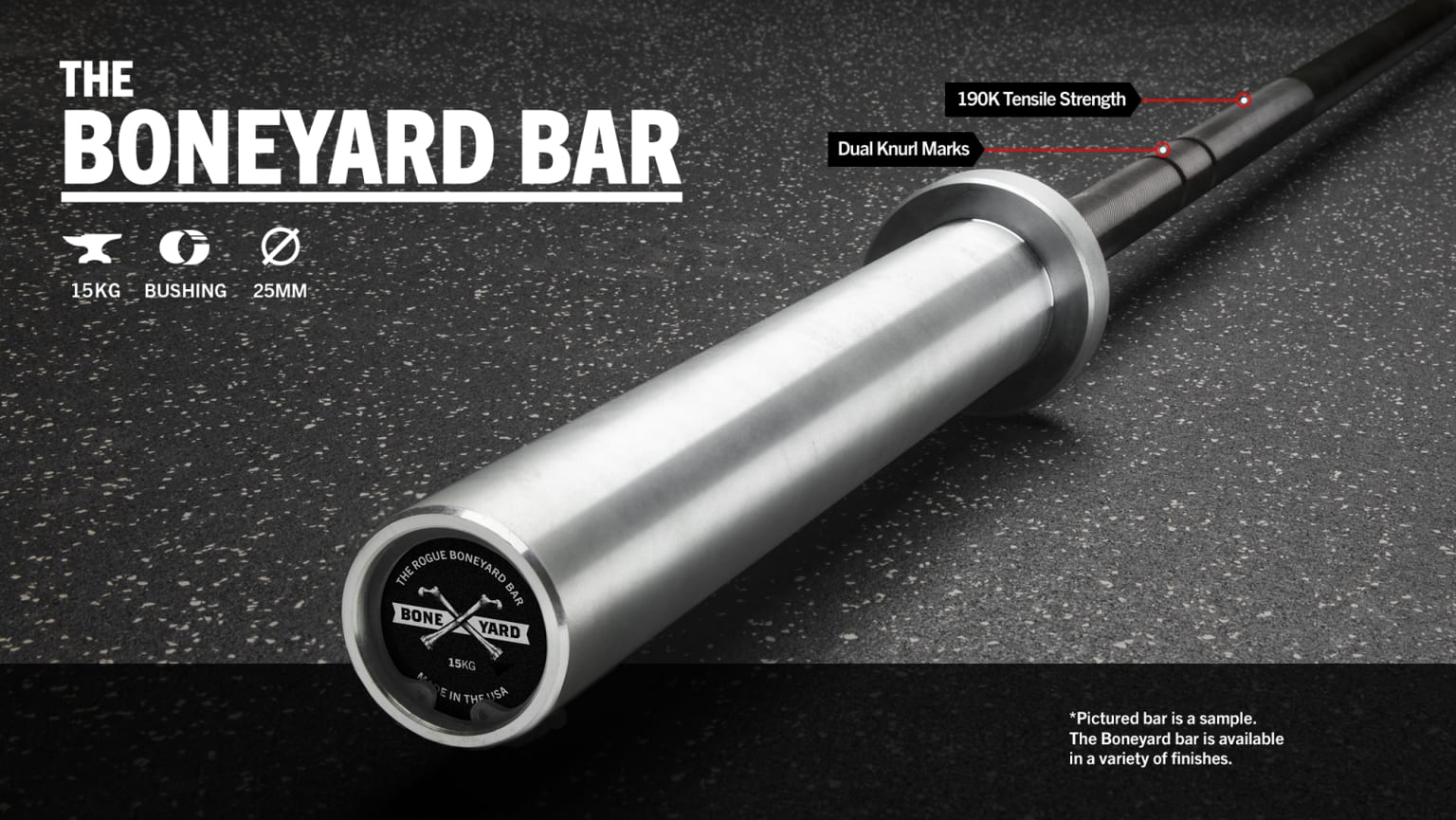 Rogue 25MM Boneyard Bars Rogue Fitness
